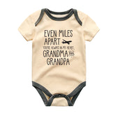 Vêtements bébé Grandma and Grandpa Baby Bodysuit Long Distance Family Gift Sentimental Newborn Outfit Baby Shower Keepsake